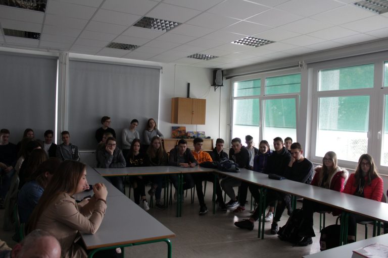 Incontro con i ragazzi del Ginnasio Poljane