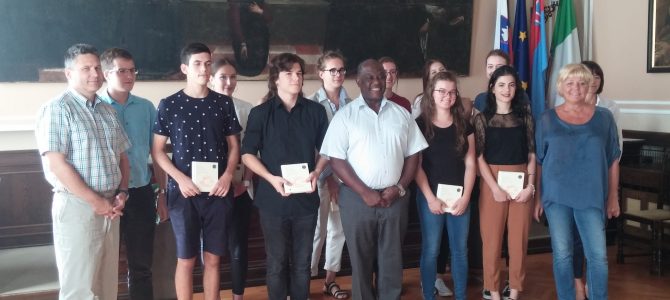 Il sindaco riceve i maturandi