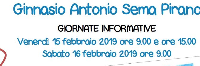 Giornate informative