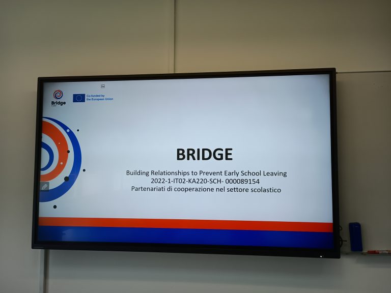 Presentazione del progetto BRIDGE – Costruire relazioni per prevenire l’abbandono scolastico.